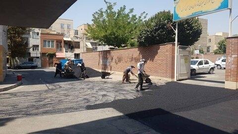 ۸۱۰ هزار مترمربع از محوطه مدارس منطقه ۹ کرج بهسازی شد