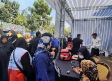 موکب سلامت دانشگاه علوم پزشکی البرز در مسیر راهپیمایی جاماندگان اربعین حسینی به روایت تصویر