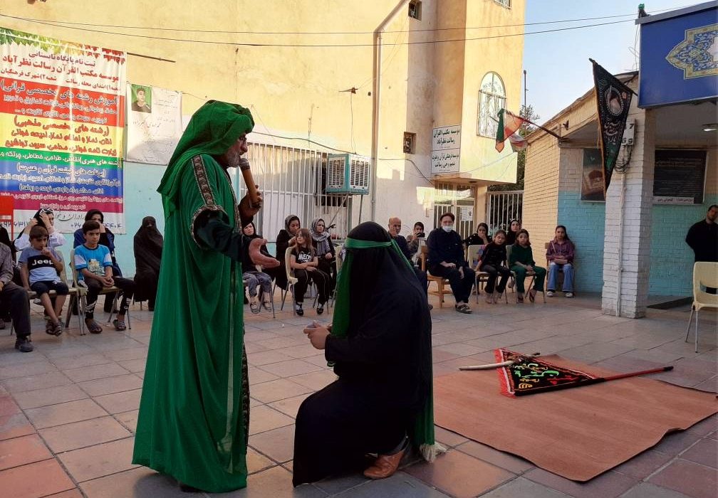 تعزیه خوانی در کتابخانه امام محمدباقر (ع)