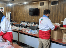 اهدای۲۰۰ بسته لوازم التحریر در طرح مهربانی مهر و “ارمغان مهر” ساوجبلاغ