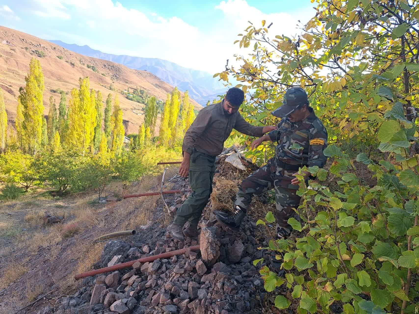 بیست هزار متر مربع از اراضی ملی شهرستان طالقان رفع تصرف شد