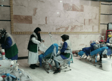 بهره مندی بیش از ۹۰۰ نفر از خدمات کاروان سلامت تخصصی جمعیت هلال احمر شهرستان کرج