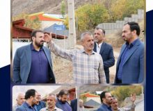 بازدید فرماندار شهرستان طالقان از سطح روستای امیرنان از توابع بخش مرکزی