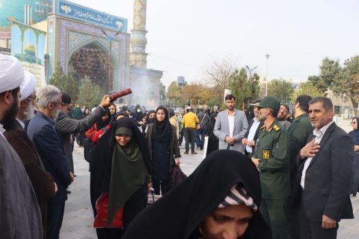 ۱۴۲ نفر از دانش آموزان دختر مدارس ناحیه ۴ کرج به اردوی راهیان نور اعزام شدند