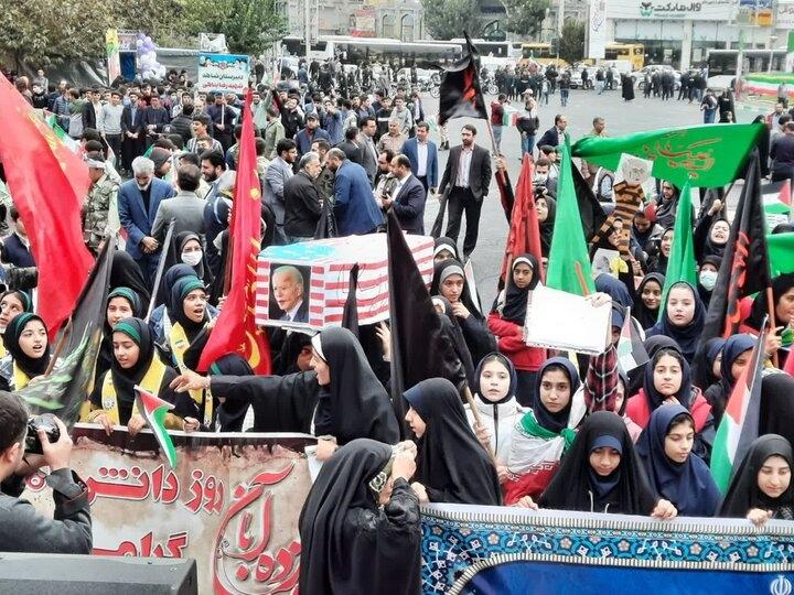 راهپیمایی ۱۳ آبان در البرز آغاز شد