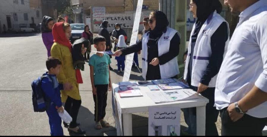 برگزاری میز خدمت با موضوع کارزار رسانه ای والد آگاه _ فرزند ایمن