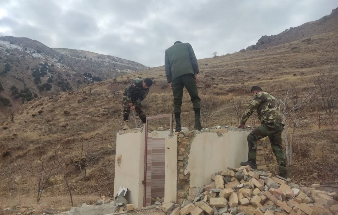 ۳۵۰۰ متر مربع از اراضی ملی روستای خورانک در شهرستان طالقان رفع تصرف شد