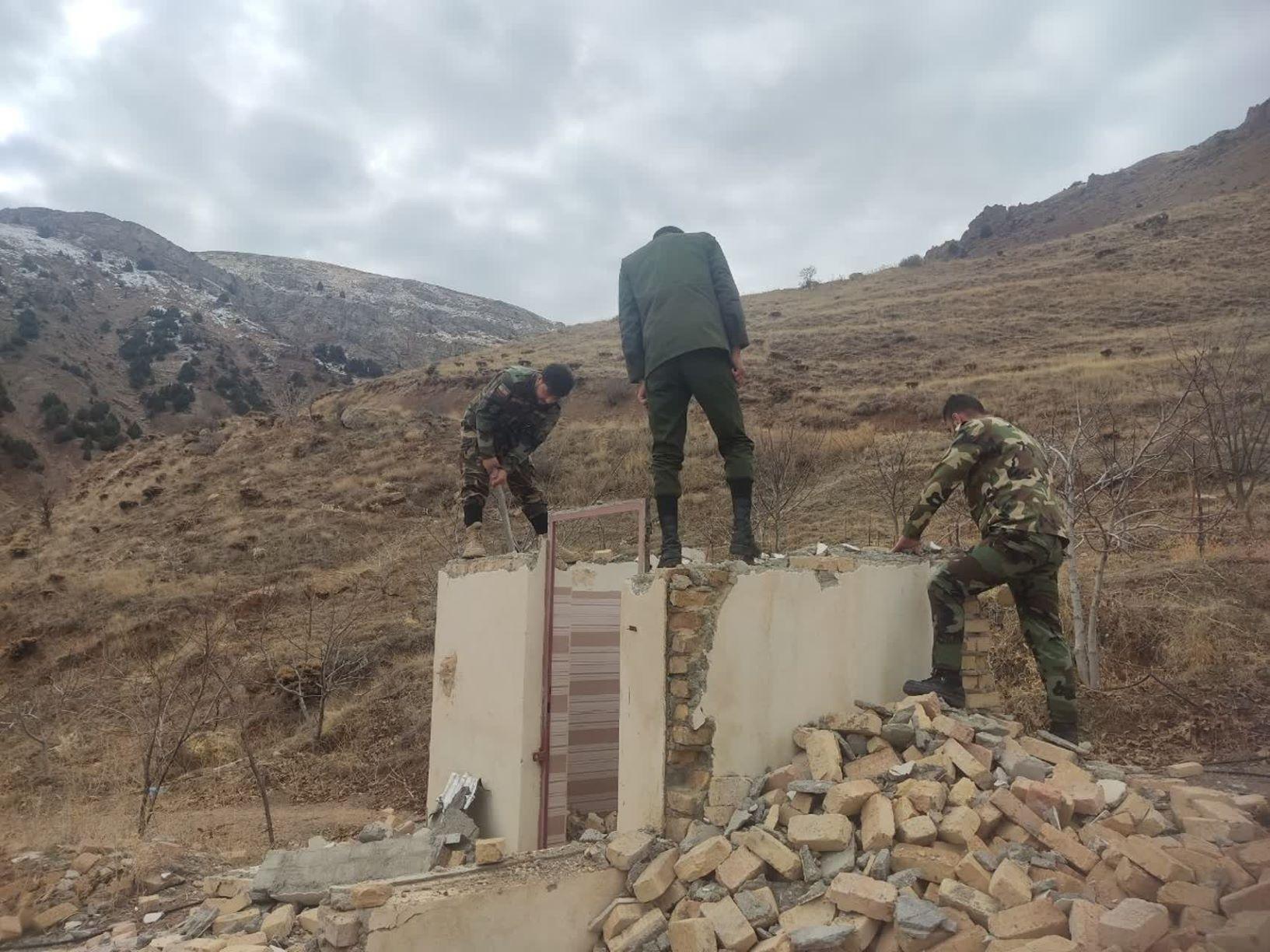 ۳۵۰۰ متر مربع از اراضی ملی روستای خورانک در شهرستان طالقان رفع تصرف شد