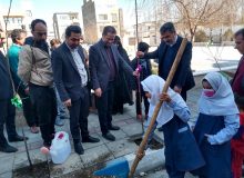 برگزاری پویش درختکاری « شهدای مقاوت » در روستای گلستانک