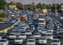 ترافیک سنگین در محور چالوس