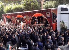 تشییع پیکر مطهر شهدا البرزی در اولین روز از محرم ۱۴۰۴