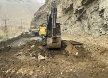 اجرای عملیات عمرانی و انسداد مسیر در قطعه ۲ آزادراه تهران -شمال