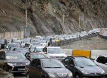 ترافیک سنگین در جاده چالوس و آزادراه تهران -شمال