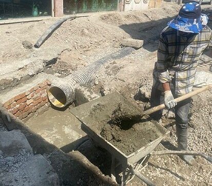 اجرای پروژه لولهگذاری و بهسازی معابر در سهرابیه برای مقابله با آبگرفتگی