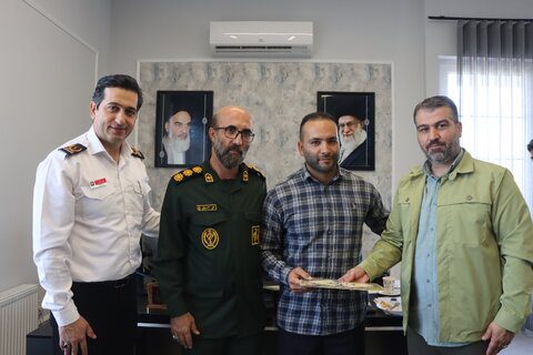 عضو شورا و فرمانده سپاه امام حسین(ع) با سرپرست سازمان آتشنشانی دیدار کردند