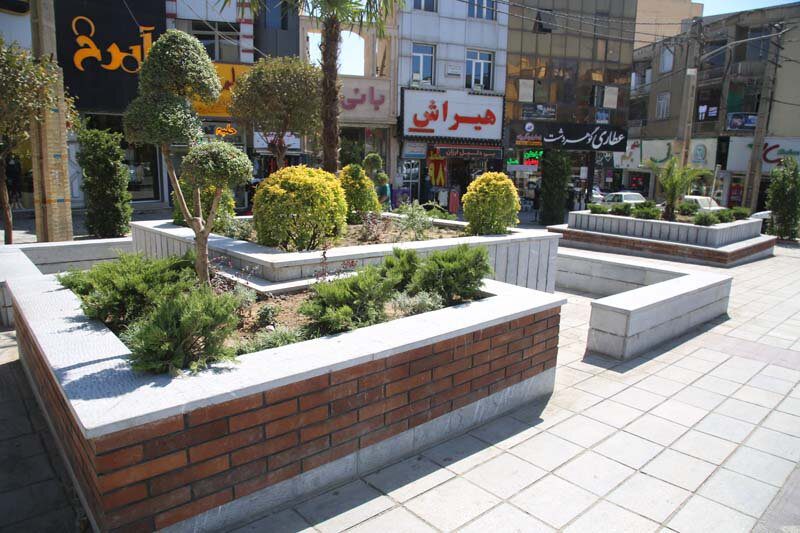 فضای مکث فلکه دوم رجایی شهر تکمیل شد