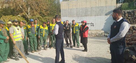 نیروهای سبزبان منطقه ۸ اصول ایمنی و اطفای حریق را فرا گرفتنند