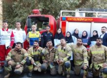 مانور اطفای حریق در بیمارستان البرز برگزار شد