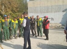 نیروهای سبزبان منطقه ۸ اصول ایمنی و اطفای حریق را فرا گرفتنند