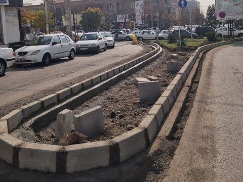 خیابان پامچال شمالی کرج تعریض شد