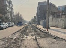 تداوم عملیات بهسازی و روکش آسفالت معابر در منطقه ۷ شهرداری کرج