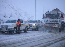 سه هزار کیلومتر باند رفت و برگشت جاده ای در البرز برف روبی شد