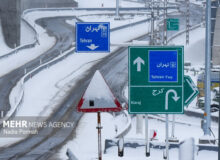 انسداد محور چالوس و آزادراه تهران شمال