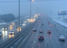 هشدار بارش برف و لغزندگی محورهای مواصلاتی البرز