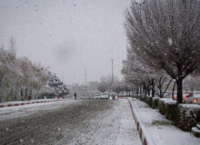 بارش برف و یخبندان در البرز