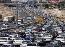 ترافیک سنگین در آزادراه کرج-تهران