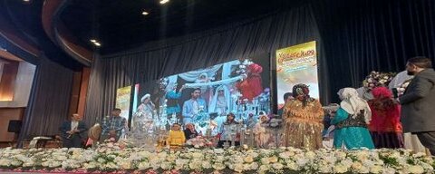 جشن بزرگ ازدواج ۴۷ زوج البرزی برگزار شد