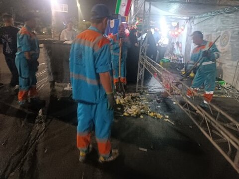 شهرداری کرج با ۲۰۰ نیروی خدمات شهری از مسیرهای پیادهروی عید غدیر خم پشتیبانی کرد