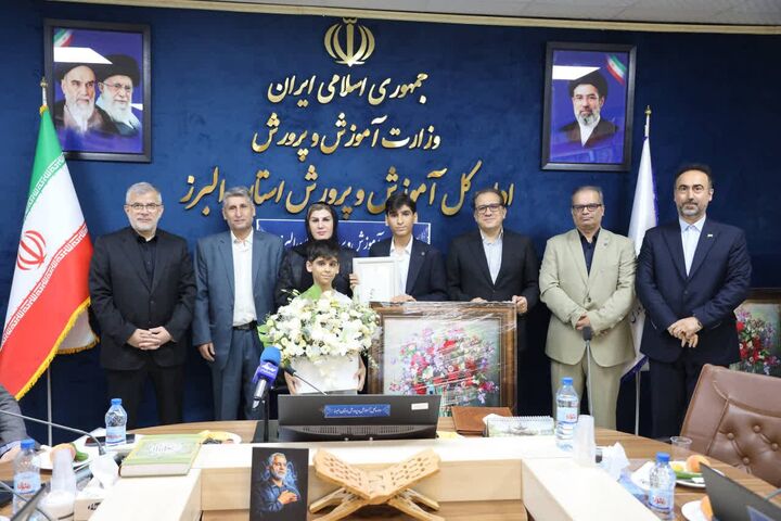 تجلیل استاندار البرز از مدالآوران طلایی البرزی در المپیادهای جهانی