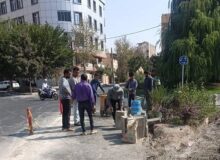 خیابان نوپرست در محله کارمندان جنوبی اصلاح هندسی شد